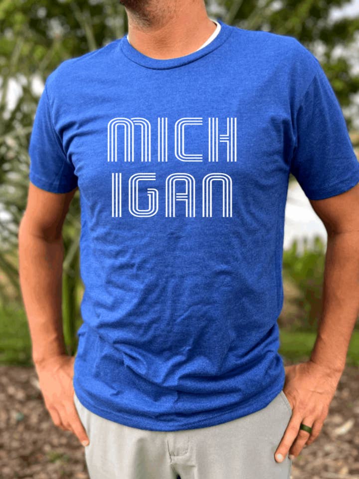 Michigan Retro T-shirt for wholesale by 517 Threads