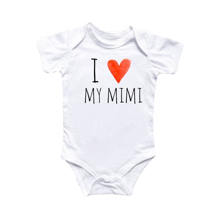 Mimi Grandparents - Baby Boy Girl Clothes Infant Bodysuit Funny Cute Newborn for wholesale by North Fork Forager LLC