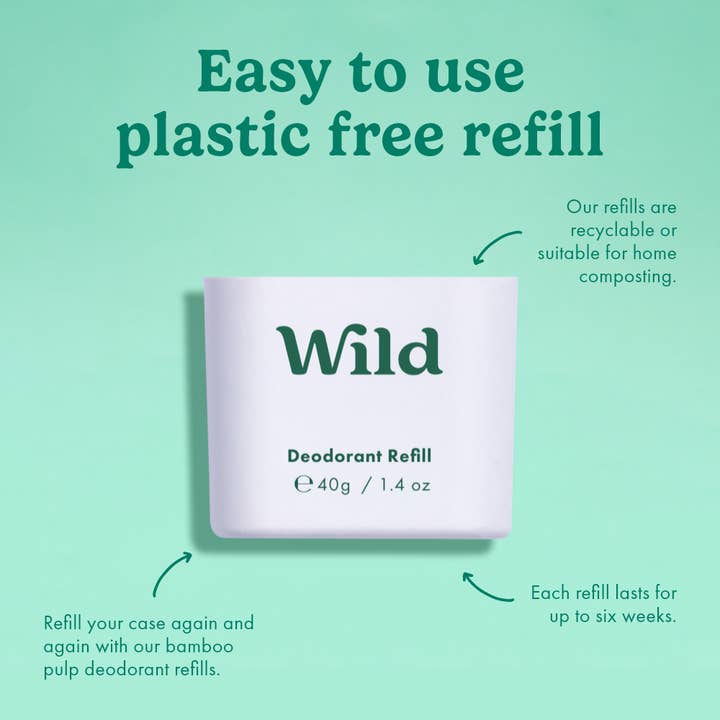 Wild β wholesale Deodorant β Men's β Wild Men's Fresh Cotton & Sea Salt Deo Refill (8 Pack)2