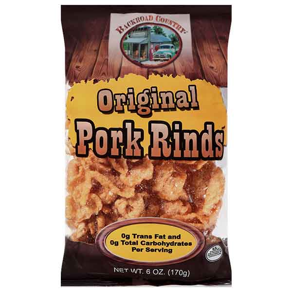 Hudson Meat Company - Wholesale Pork - PORK RINDS REGULAR - BACKROAD CNTRY