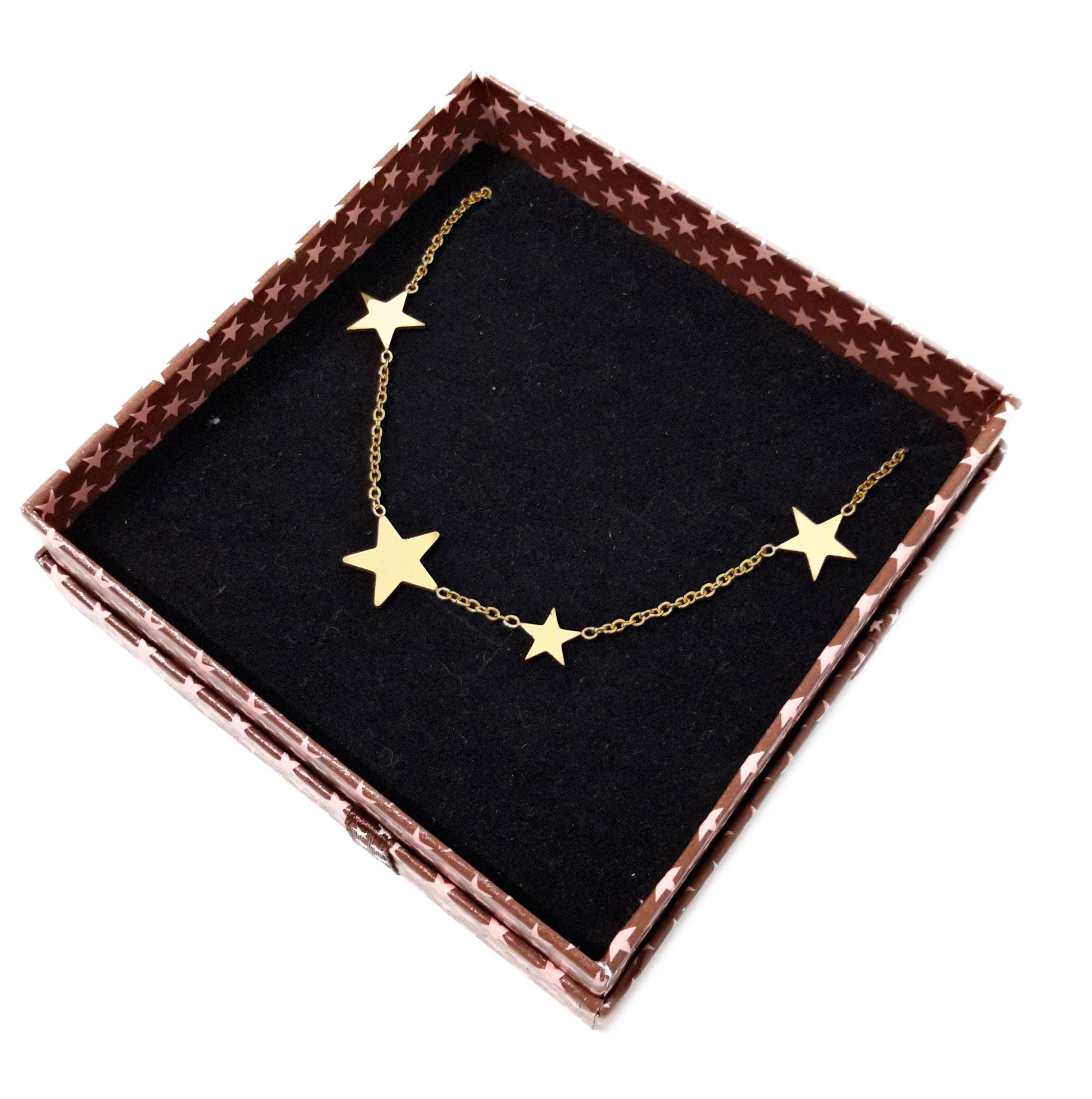 BRANDELIA - Wholesale Pendant/Charm Necklace - Gold Choker · Stars5