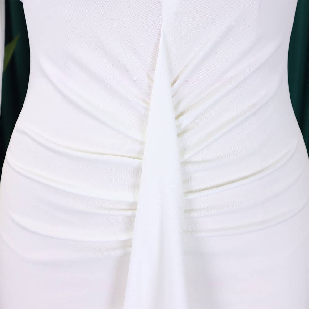 HIDDENBRAND - Wholesale Dress - Women's - Half Sleeves Midi Business Office Pencil Dress9