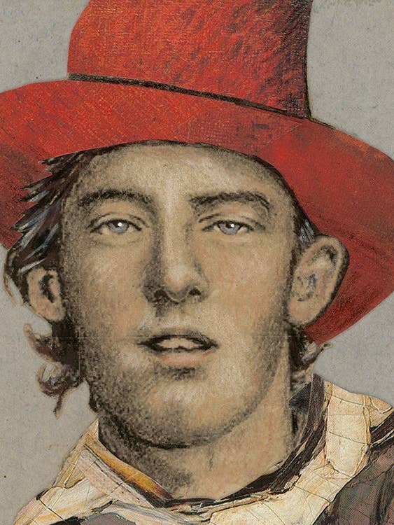 Acryl Ingelijste Billy the Kid voor wholesale door Brenda Bogart