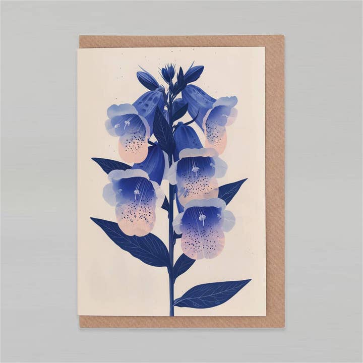 Foxglove | Everyday Greeting Card | birth month flower for wholesale by Botanopia USA - gifts , decor and cards for plant lovers