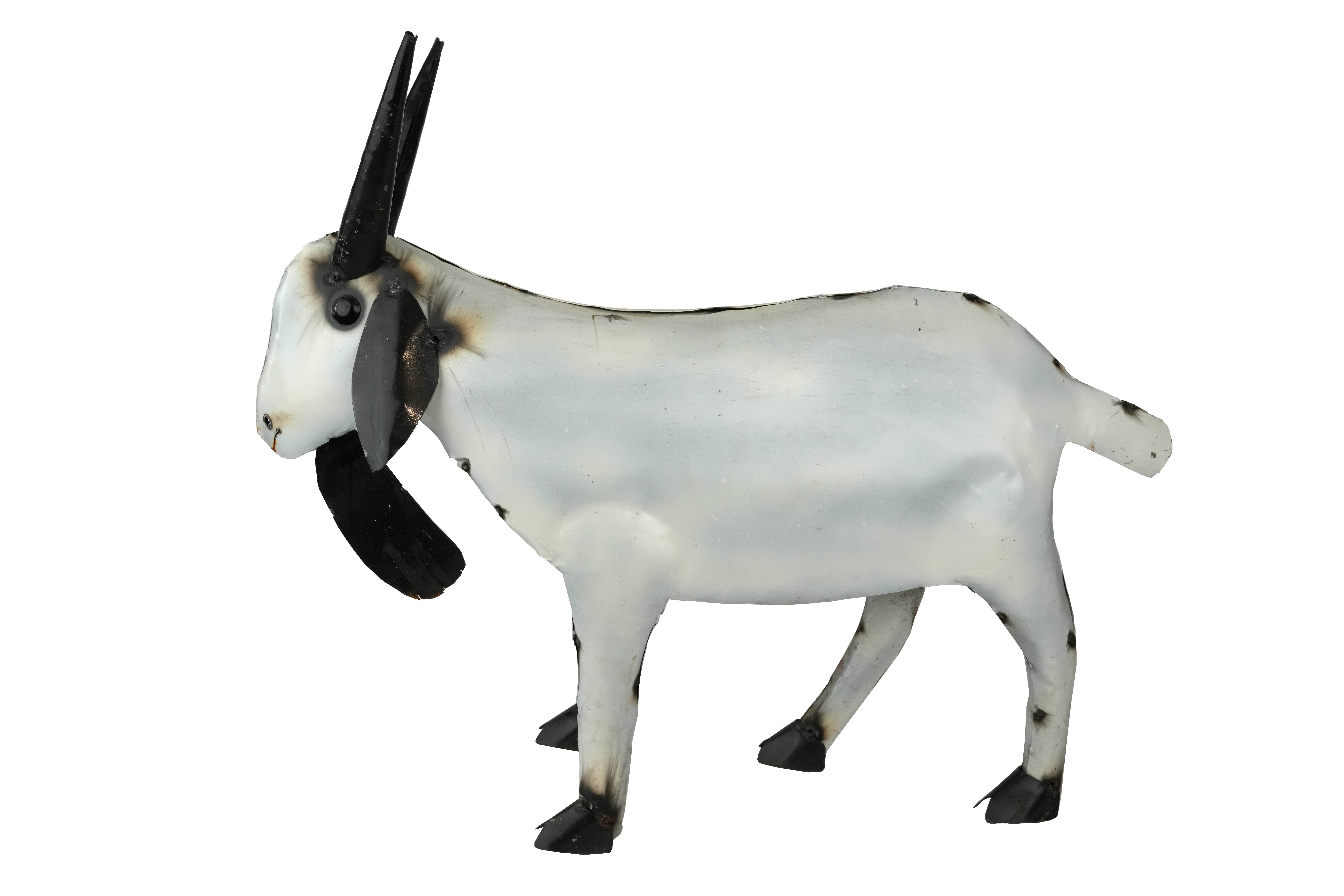 My Amigos Imports - Wholesale Outdoor Ornament/Decor - Farmhouse Goat-Metal-Garden-Yard Art-10 x 29L x 23H-Medium4