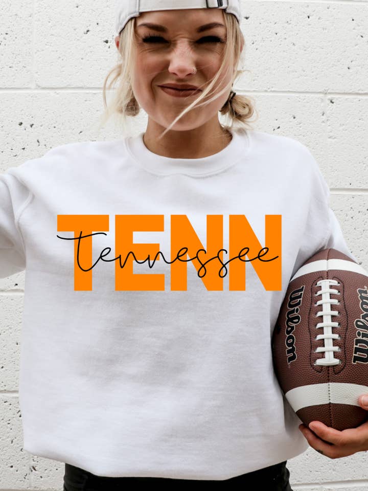 Camisola de Manga Comprida Gráfica para Adulto Tenn Tennessee por atacado de Uncommon Label