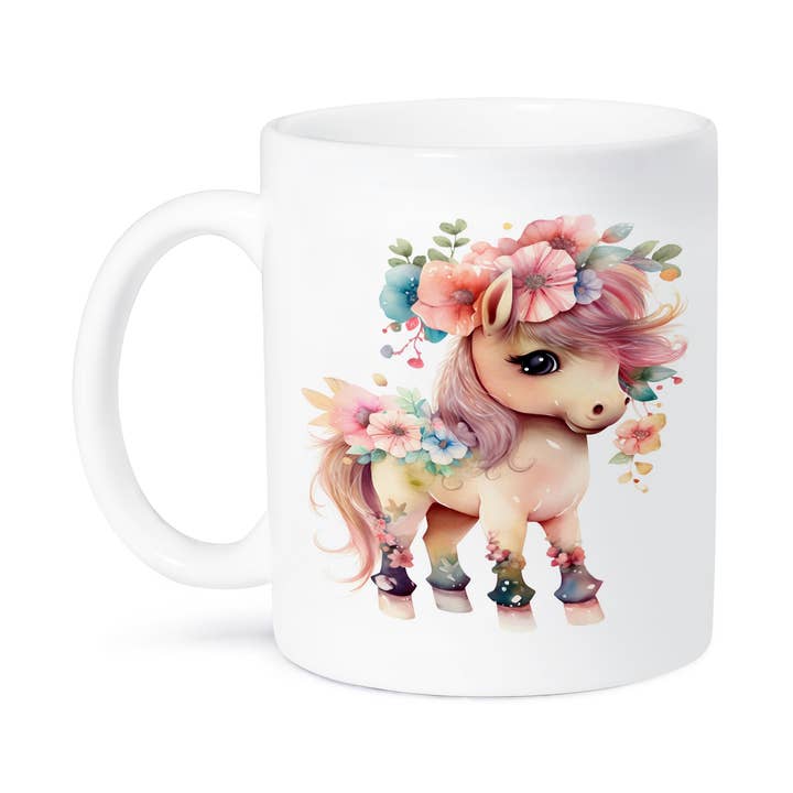 3dRose - Venta al por mayor Taza - 3dRose, Adorable Ilustración de Pony Floral, Taza8
