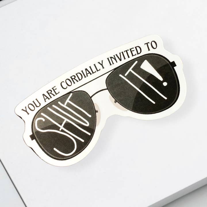 Schließ es, Carlton Lassiter Psych Aufkleber für den Großhandel von Dragonfly Merch Co