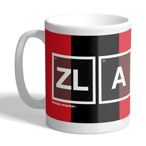 AC Milan Zlatan Retro Football Mug for wholesale by Periodico Emporium
