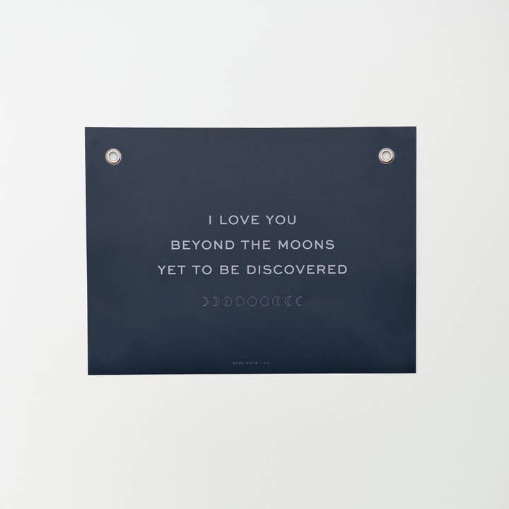 Je t'aime au-delà des lunes, décoration de chambre d'enfant, 16 x 12 pour la vente par Home Room Co.