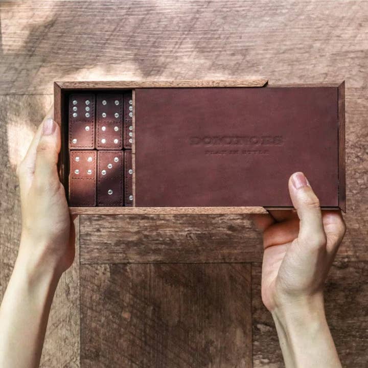 Blooh - Wholesale Dominoes - Handcrafted Leather Domino Set15