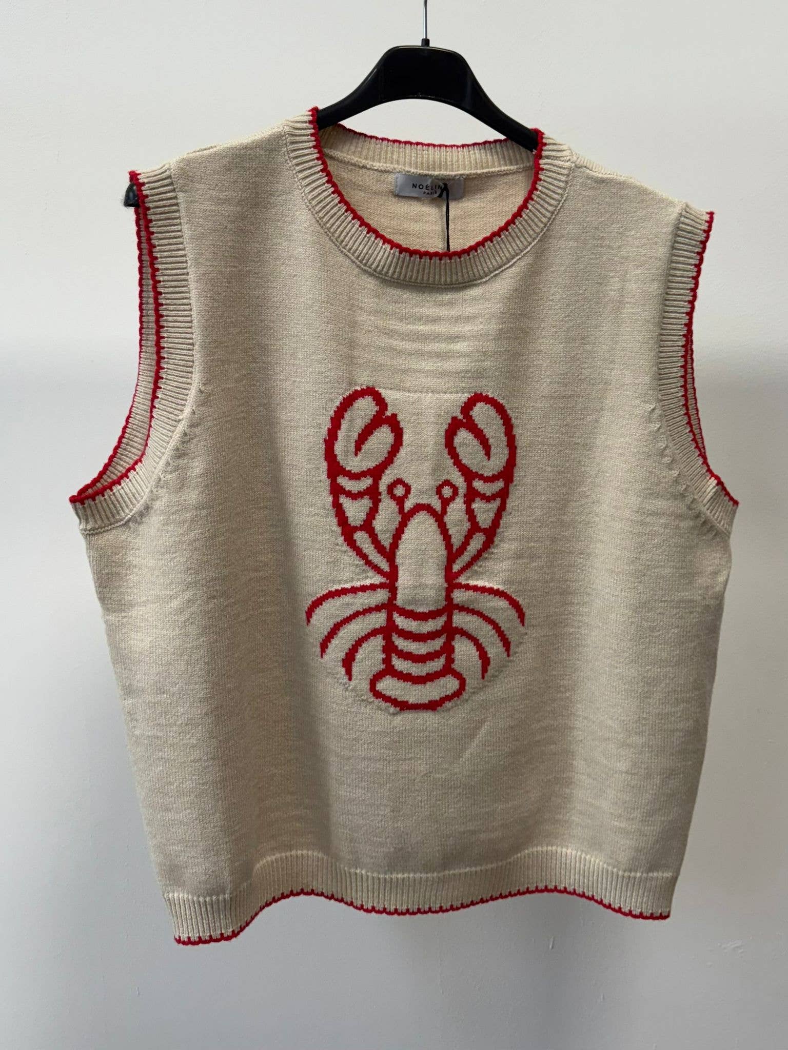 NOELINE - Wholesale Knit Top - Women's - Lobster pattern sweater 260456