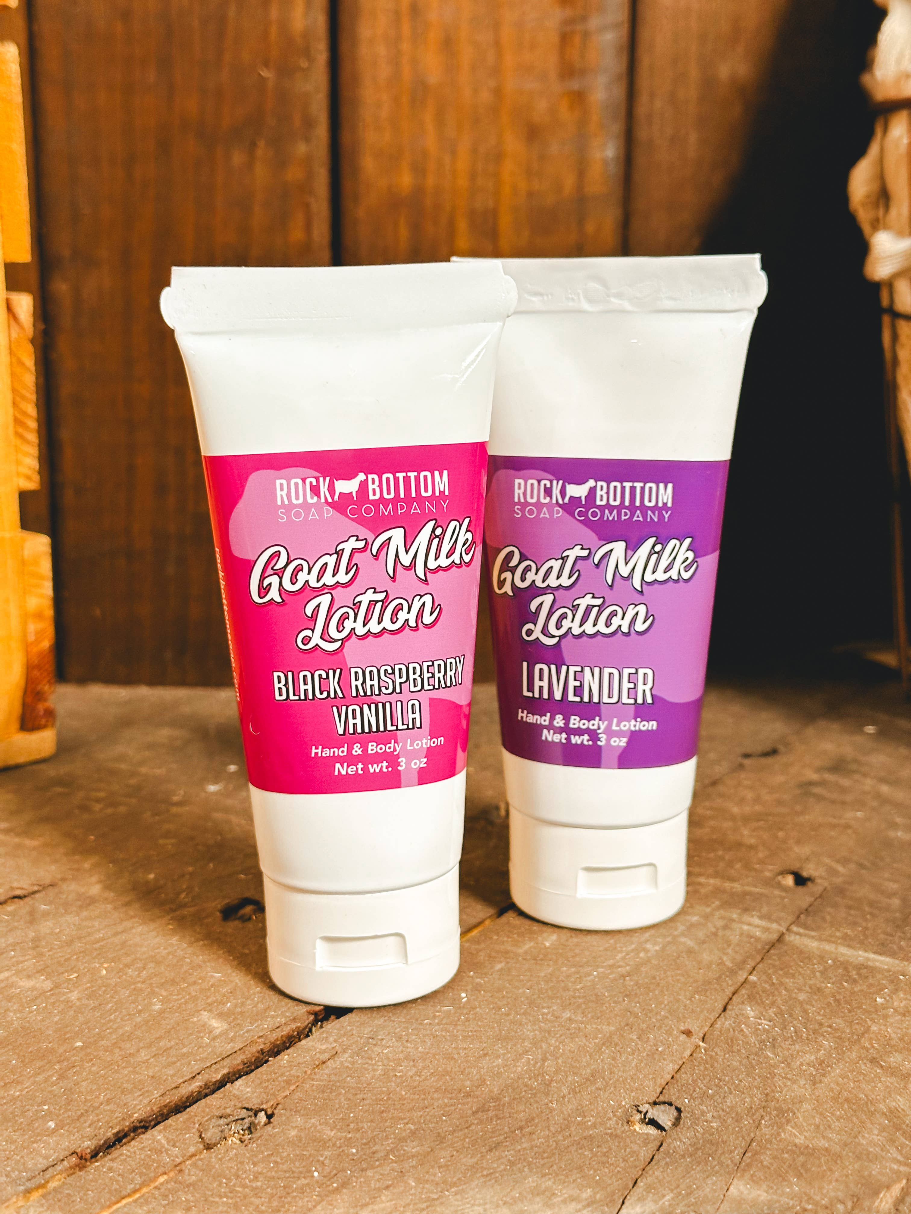 Rock Bottom Soap - Wholesale Body Cream/Lotion - Goat Milk Lotion Squeeze Tubes