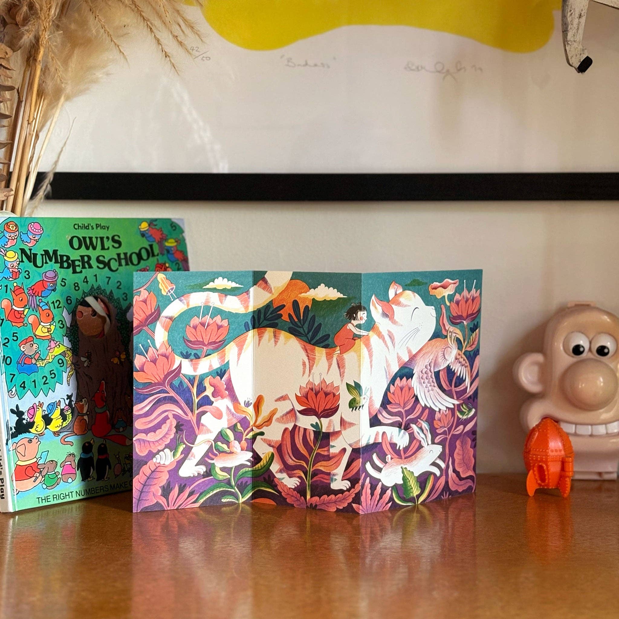 Olive Press Publishing – wholesale Everyday greeting card – Mighty Min concertina card by Melissa Castrillón1