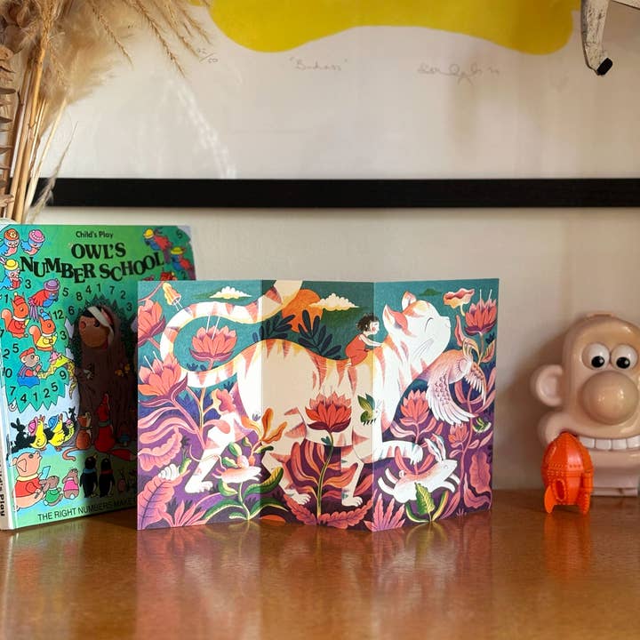 Olive Press Publishing – wholesale Everyday greeting card – Mighty Min concertina card by Melissa Castrillón1