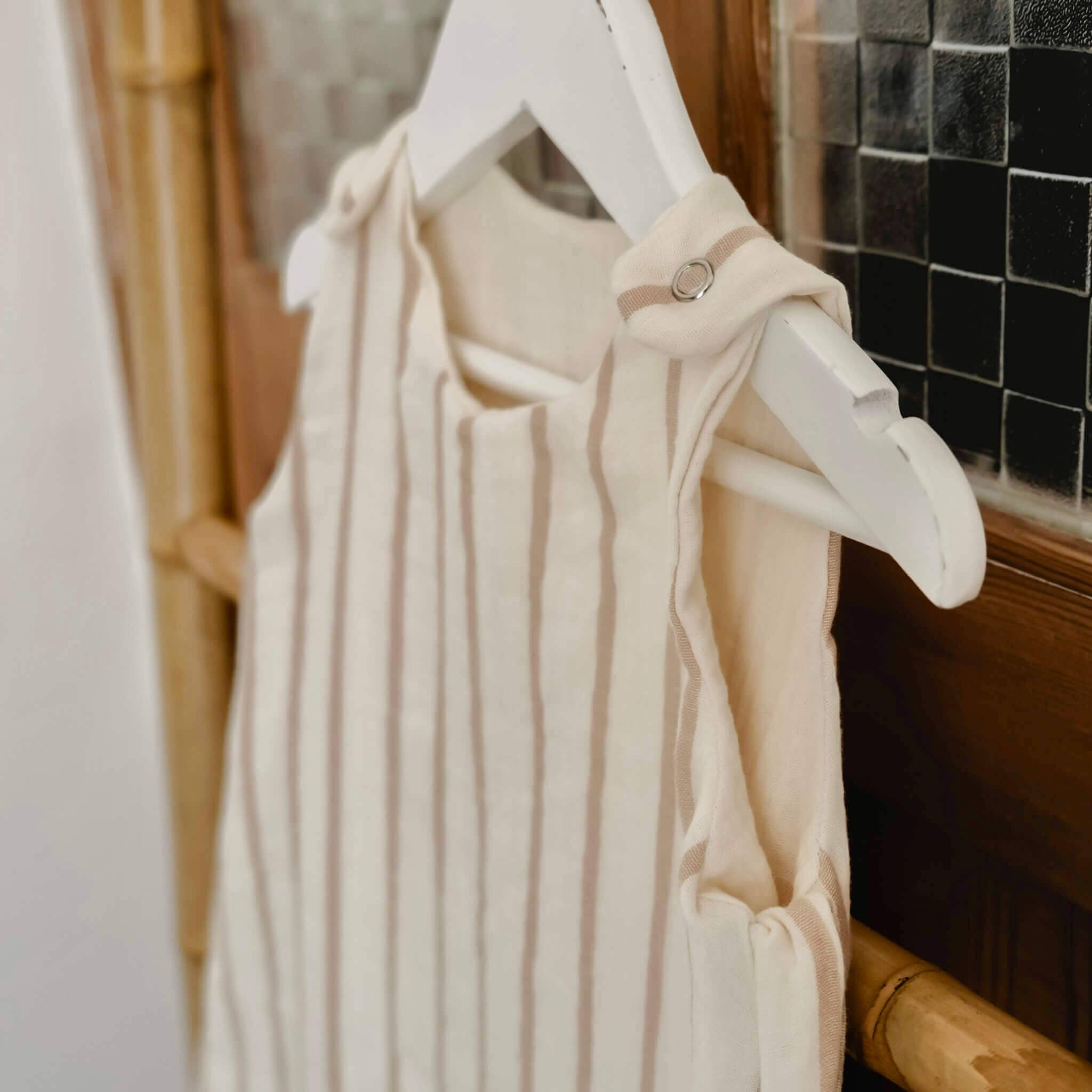 Cocoeko - Wholesale Sleepsack - Baby - Cotton gauze sleeping bag BEIGE STRIPES TOG 12