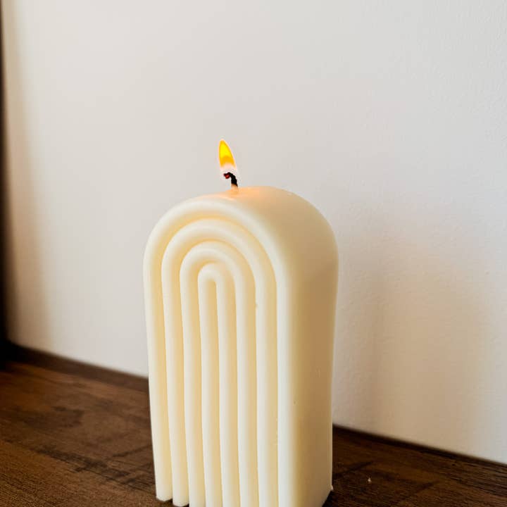 Quien Soy Shoppe - Wholesale Novelty Candle - Rainbow Pillar Soy Candle