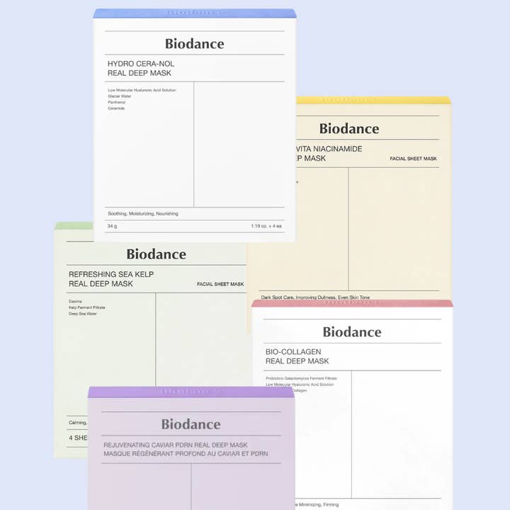 Biodance Hydrogel Mask Boxes (4 pc) for wholesale by Coastside Skin