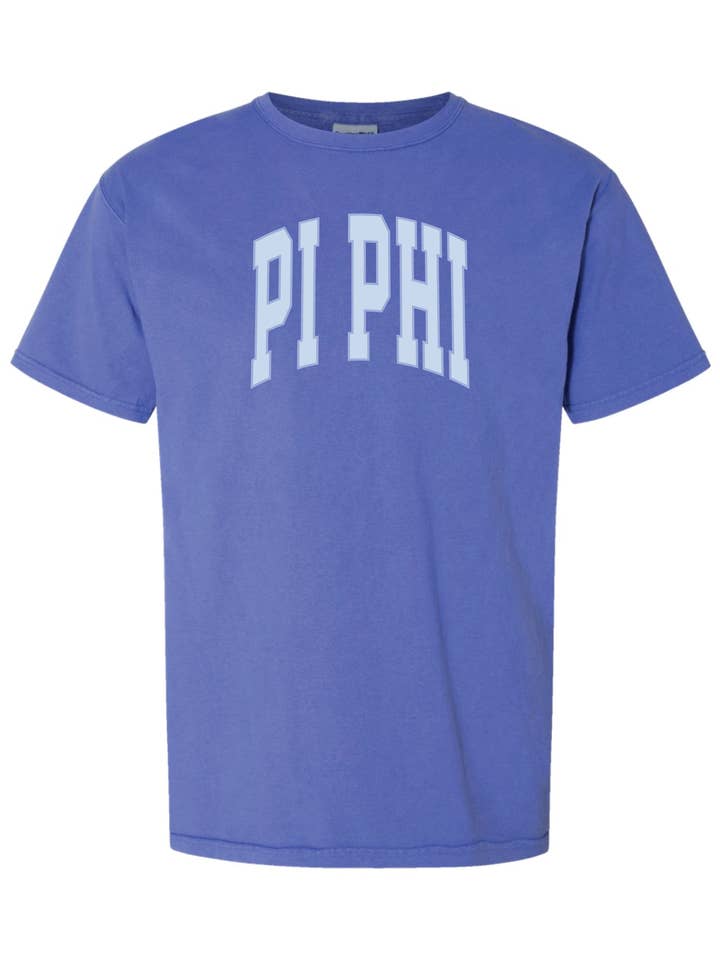 Swag - Wholesale Screen Printed T-Shirt - Unisex - Pi Phi Varsity Letters Tshirt7