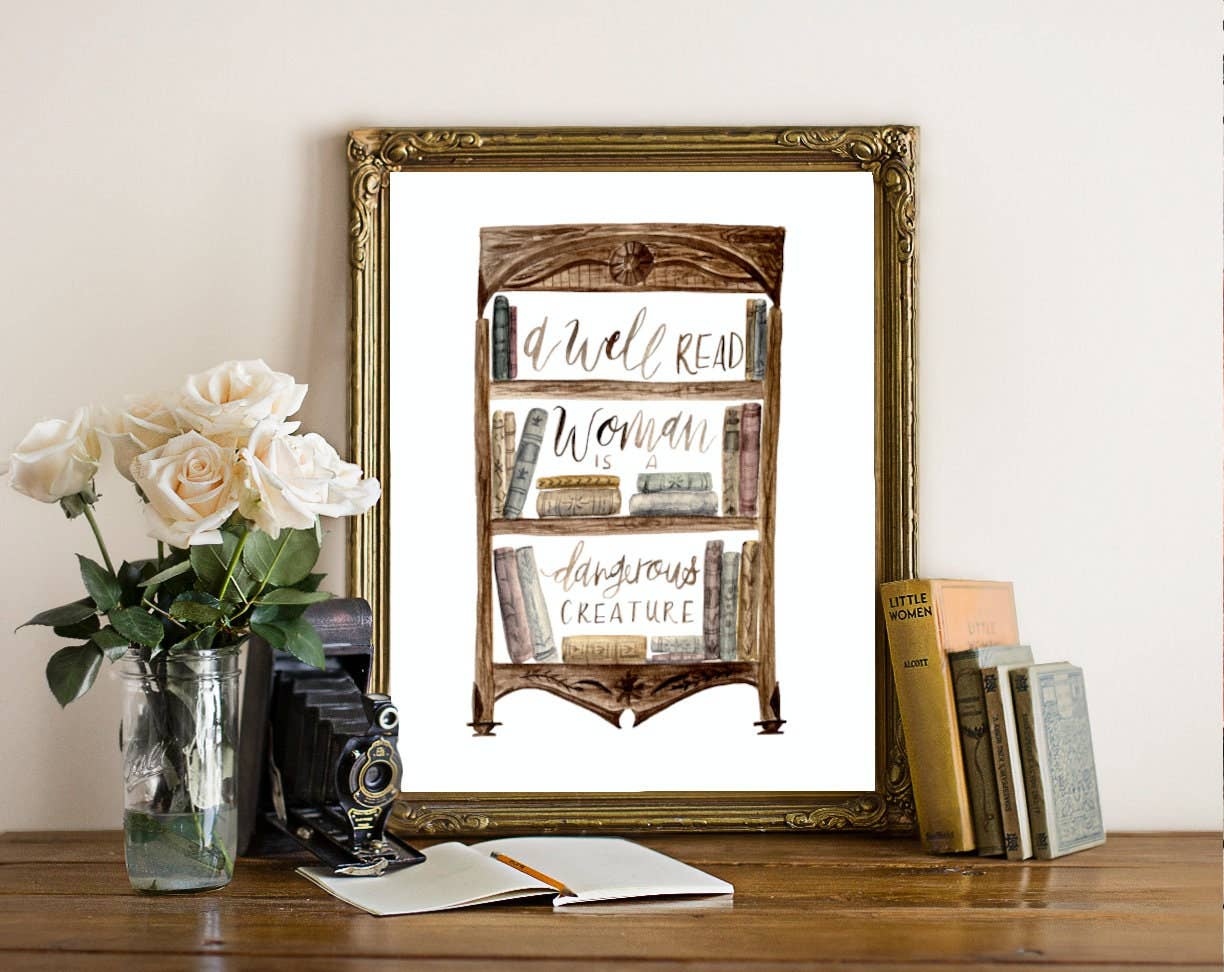 Fox and Wild - Wholesale Art Print - A Well Read Woman is a Dangerous Creature // 8 x 10 Print5