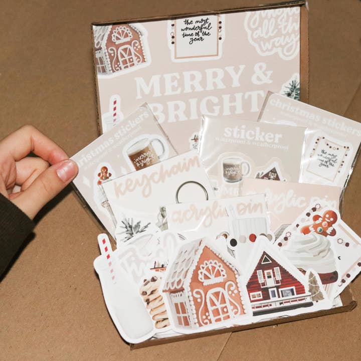 Christmas Gift Box: Waterproof Mini Bottle & Sticker Sheet and other Purchase Wholesale mini cupcake boxes. Free Returns & Net 60 Terms on Faire trending on Faire.