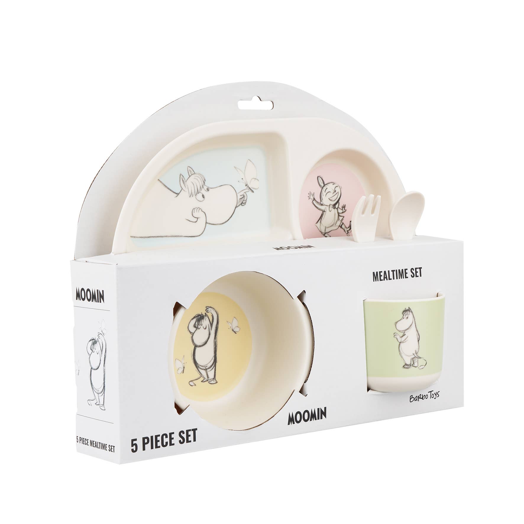 Barbo Toys - Wholesale Dinnerware Set - Kids & Baby - Moomin - Sketch - 4 Room Mealtime Set