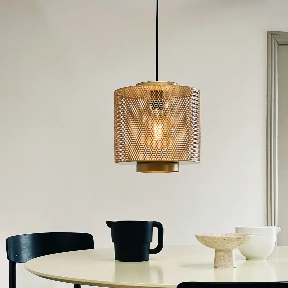 Dyberg Larsen - Wholesale Chandelier/Hanging Light - Pau pendant with brass mesh4