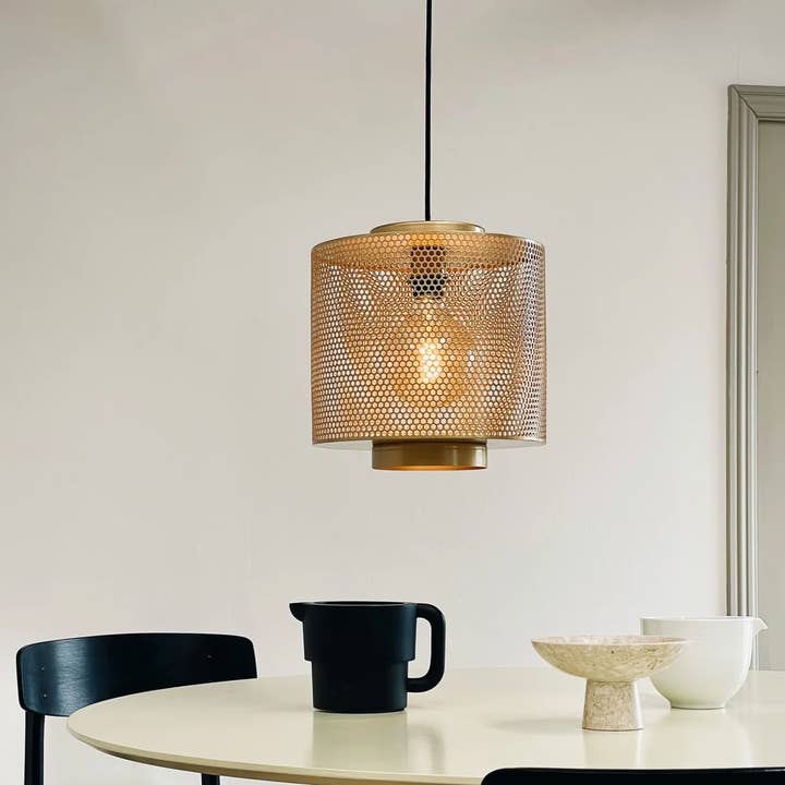 Dyberg Larsen - Wholesale Chandelier/Hanging Light - Pau pendant with brass mesh4
