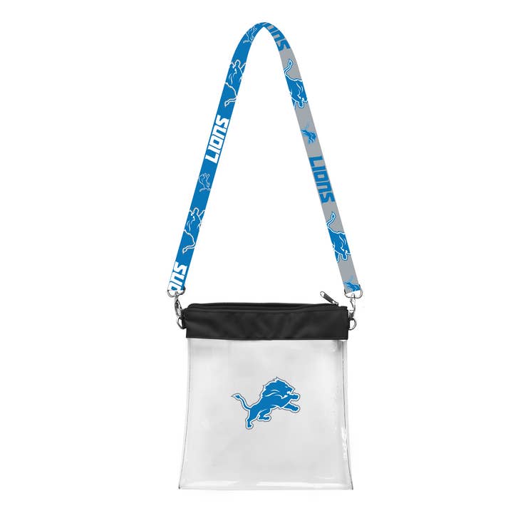 Little Earth Productions - Wholesale Purse/Bag Accessory - Unisex - NFL Detroit Lions Clear Pattern Strap Bag