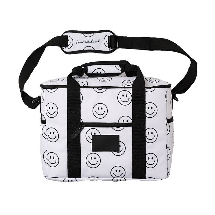 Packable Smiley Cooler Bag for wholesale by Local Beach