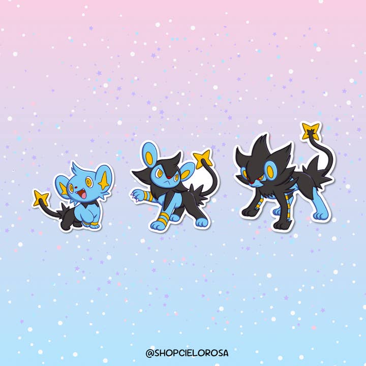 Luxio, Luxray, Lixy pour la vente par Cielo Rosa