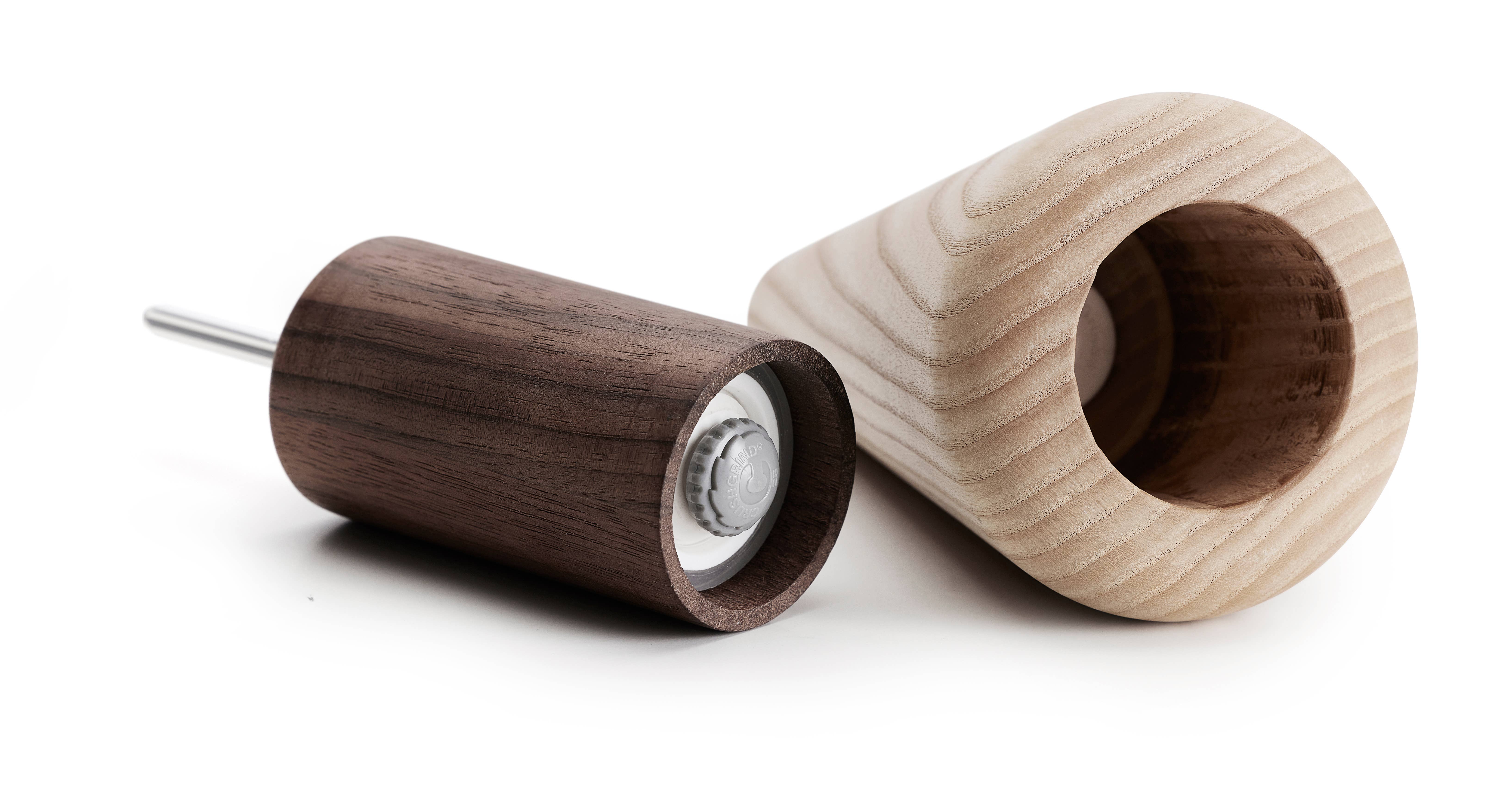Frêne/noyer Moulins à sel et poivre en bois design en vente sur Faire1