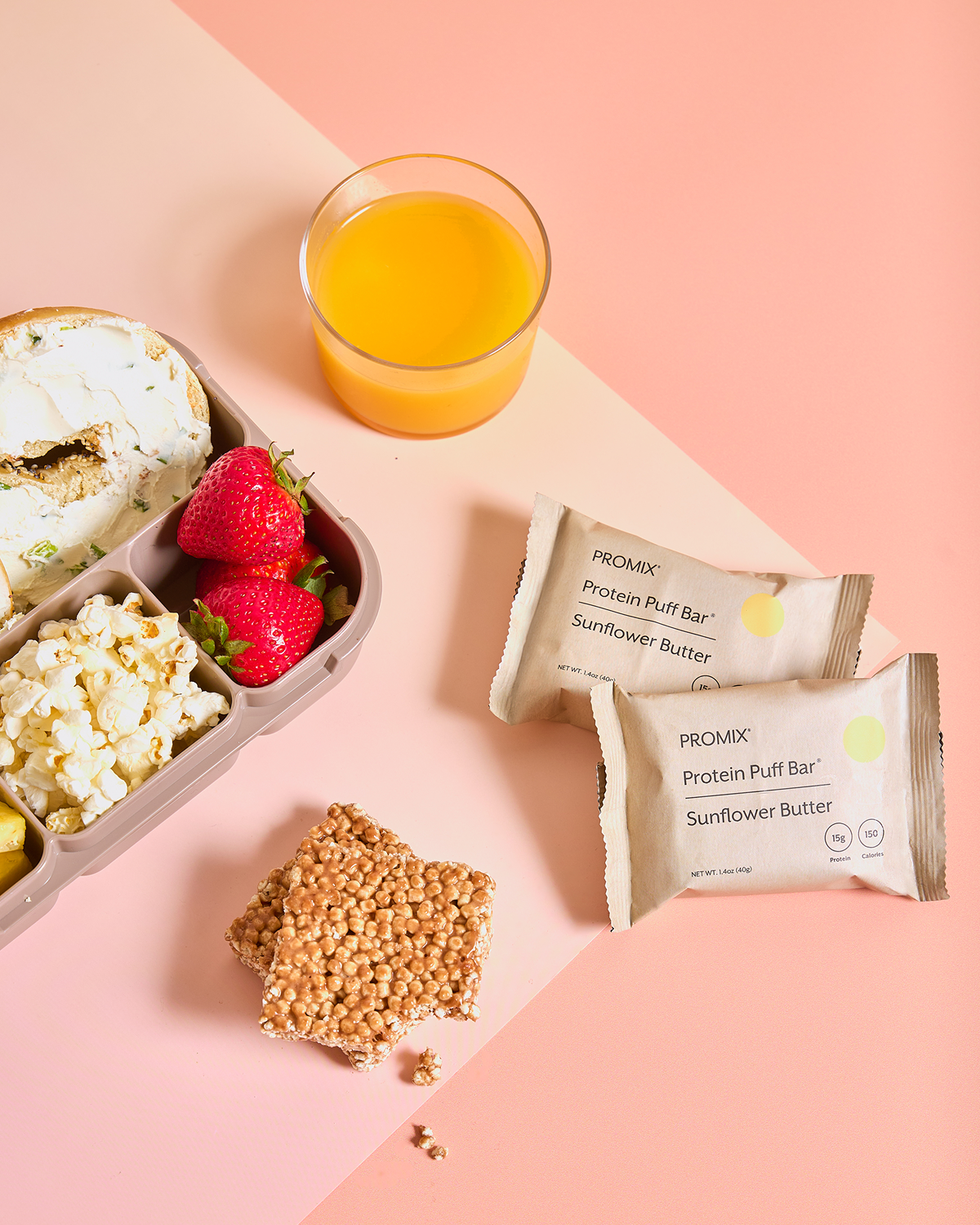 Promix - Wholesale Snack Bar - Sunflower Butter Protein Puff Bars3