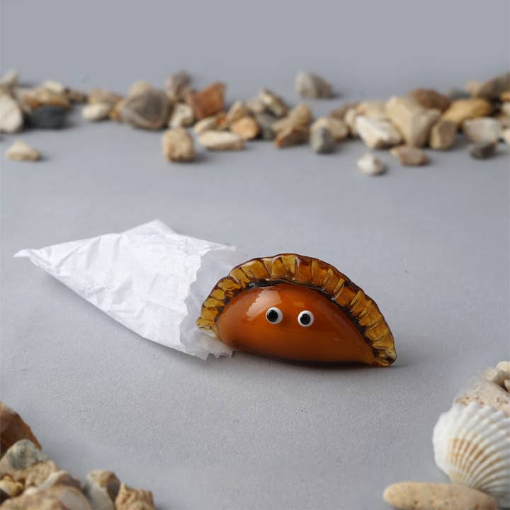 CGB Giftware - Wholesale Decorative Figurine - Glass Cornish Pasty