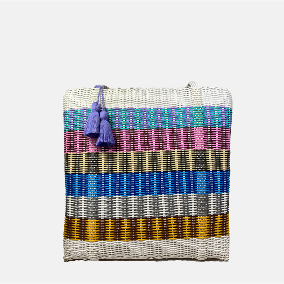 ixöq - Wholesale Tote Bag - Women's - Ixoq Cesta Tote Large ~ Multi Striped ~ Unlined2