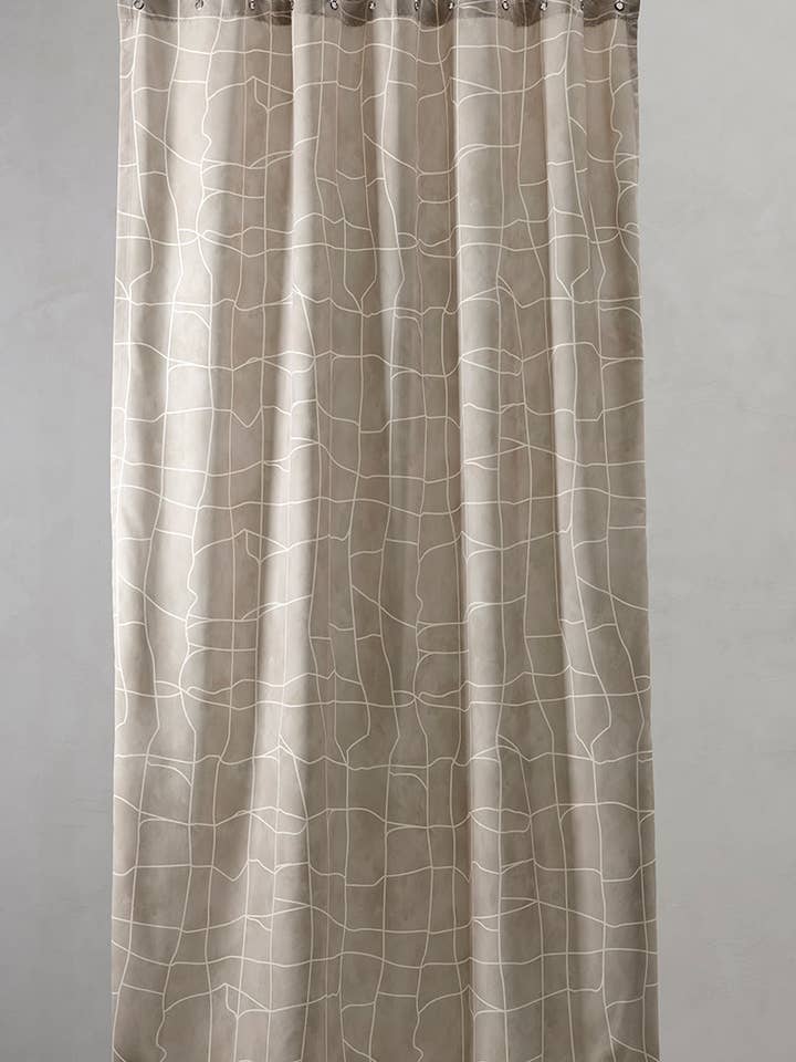 Tenda da doccia a mosaico con occhielli 200 cm per la vendita all'ingrosso da parte di Compliments