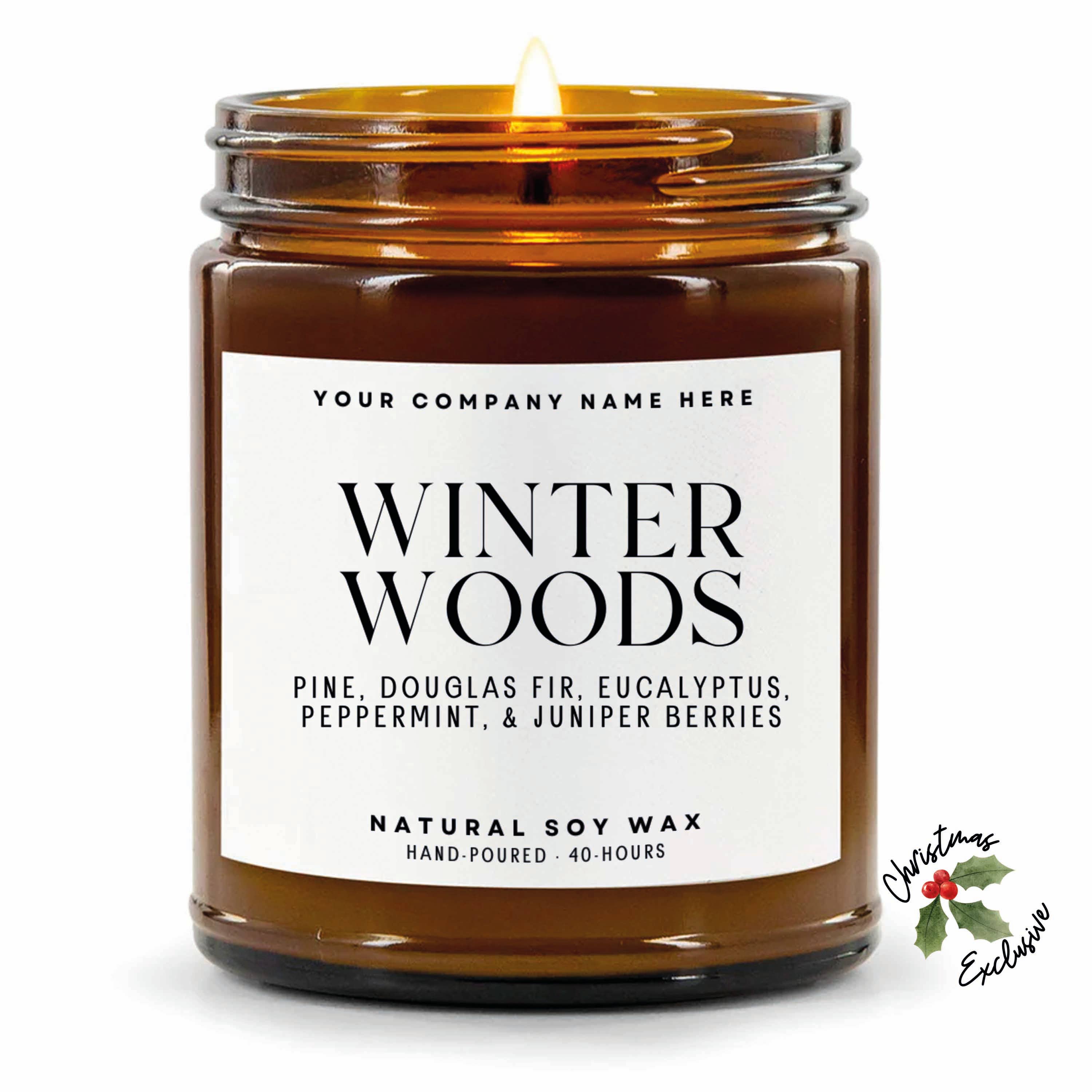 Candle Drop – wholesale Jar/filled candle – Label Style 1 | Wholesale White Label Soy Candle | Amber Jar25