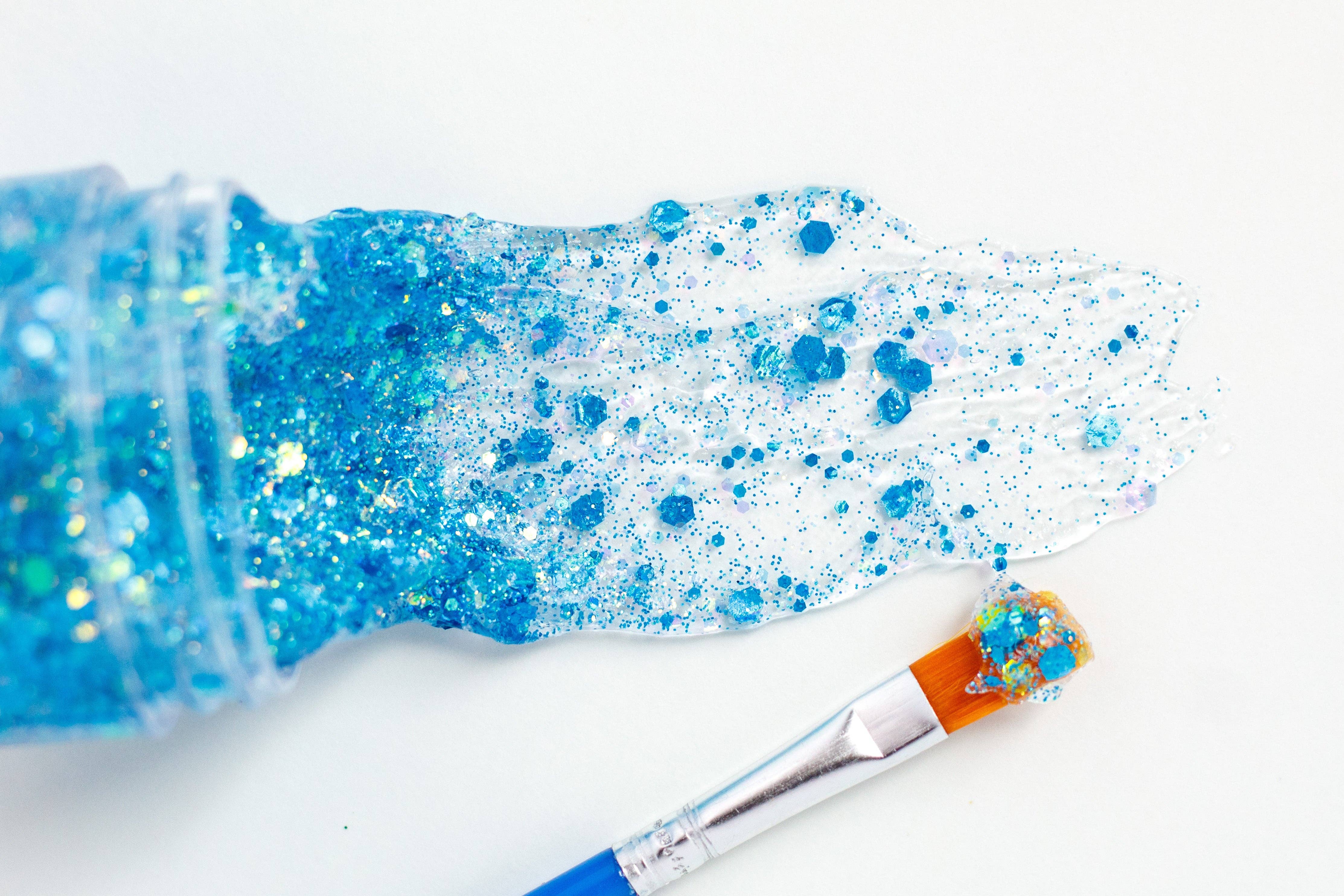 Gussy Up Bow Co – wholesale Hair glitter – Blue Hair Glitter3