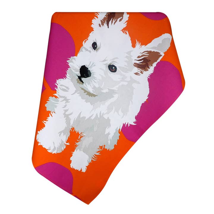 West Highland Terrier (westie) Valp Kökshandduk för wholesale av Leslie Gerry