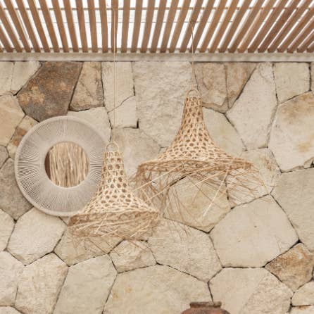 Village Thrive - Wholesale Chandelier/Hanging Light - Bukit Rattan Pendant2