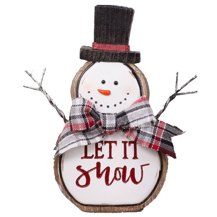 White Transpac Imports D1456 Metal Snowman Christmas Character Yardstake Decor 