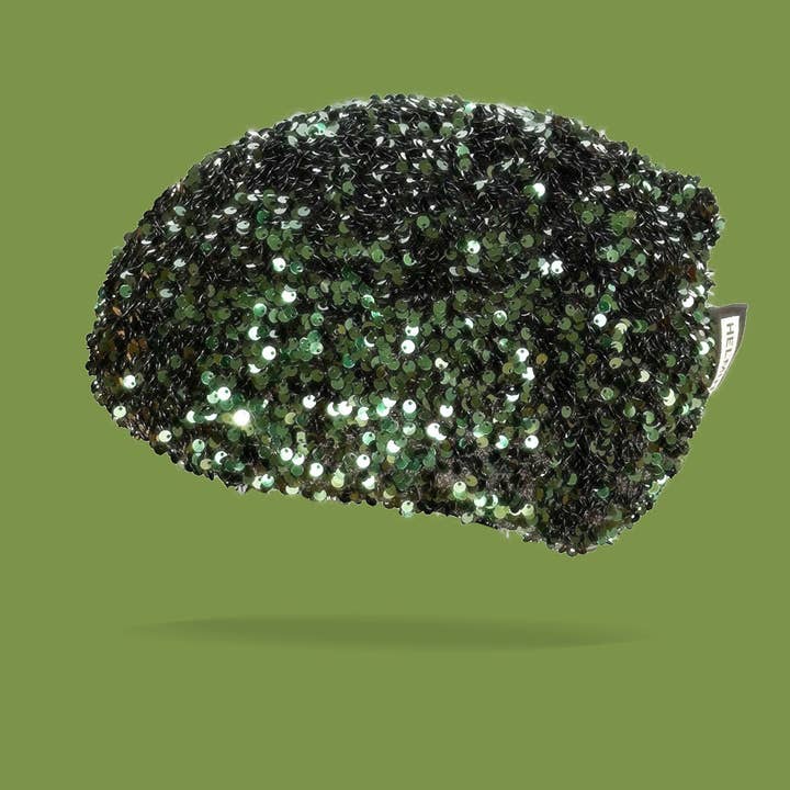 Helmut cover - Wholesale Biking Accessories - Helmet Cover: The Glitter - Green