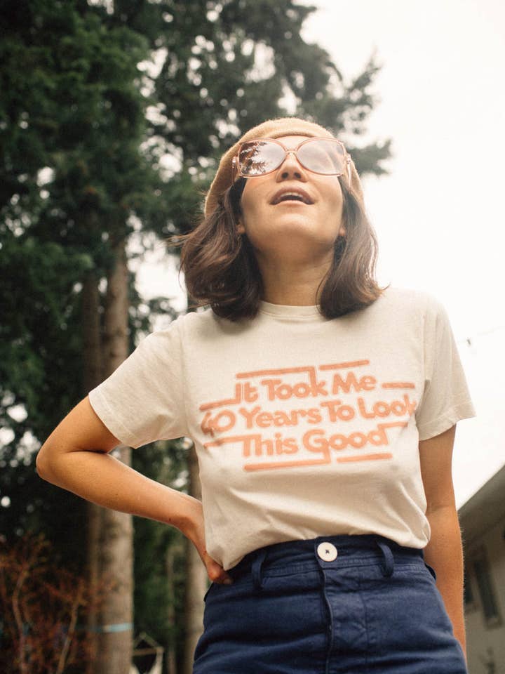 The Bee & The Fox - Wholesale T-Shirt (Graphic) - Women's - It Took Me 40 Years to Look This Good | Unisex Graphic Tee