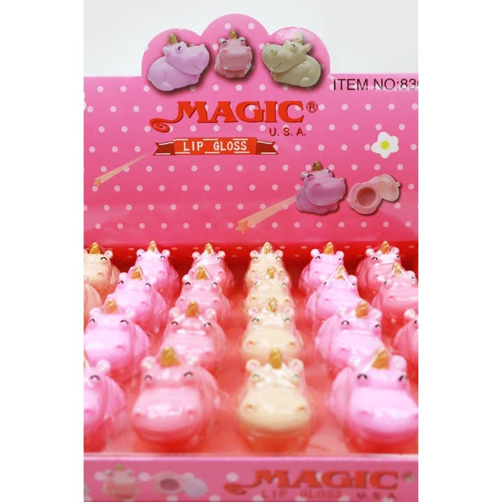 MIX COLOR 24-pcs Hippo Lip Gloss for wholesale on Faire6