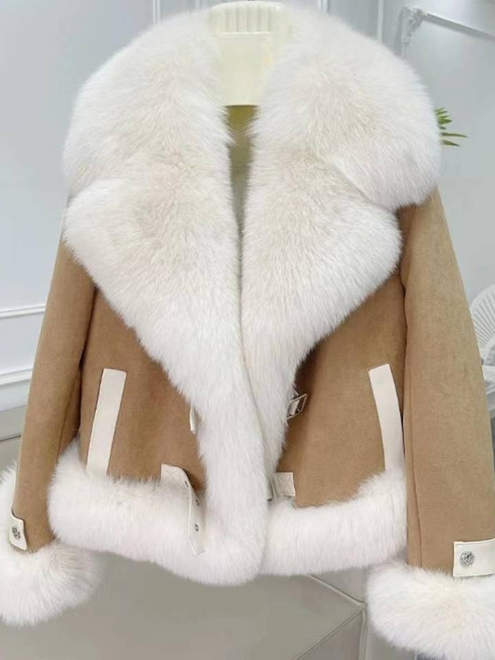 Productseeker - Wholesale Fur/Faux Fur Coat - Women's - JK102Y Chic Pink Faux Fur Coat - Winter Elegance for Women2