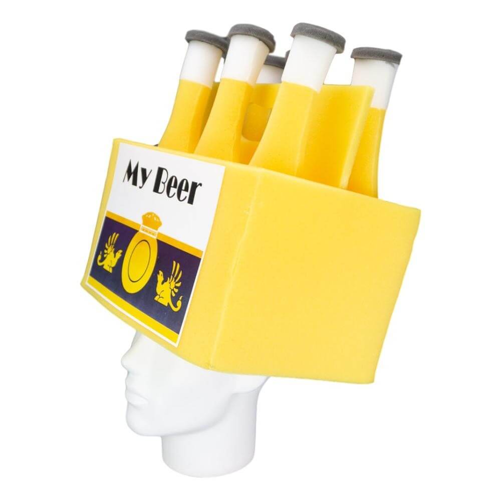 Foam Party Hats - Wholesale Party Hat/Crown - Beer Six Pack Hat2