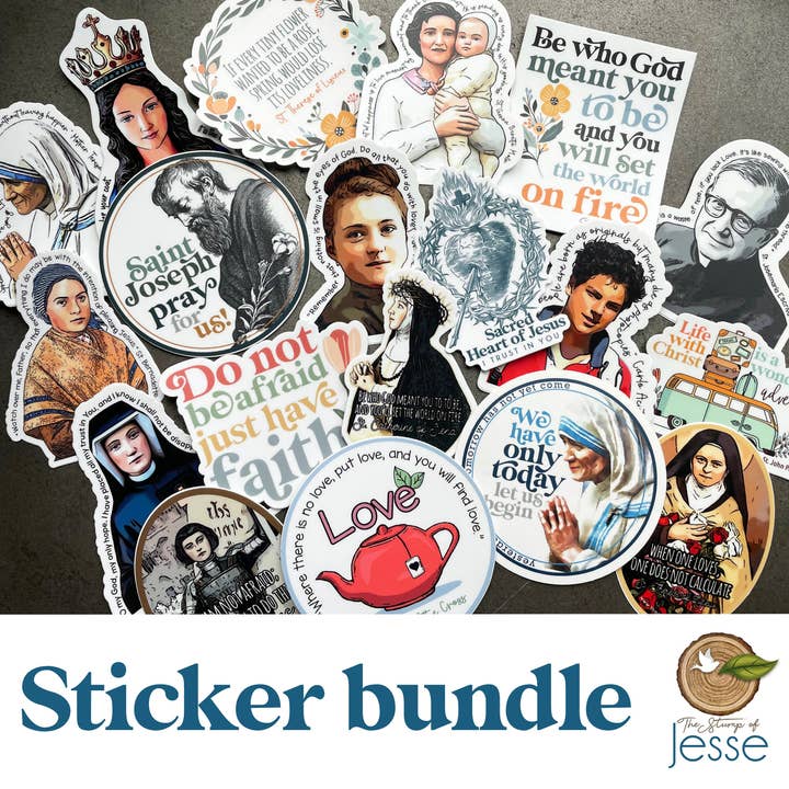 The Stump of Jesse - Wholesale Sticker - Today Counts For Eternity Vinyl Waterproof Catholic Sticker