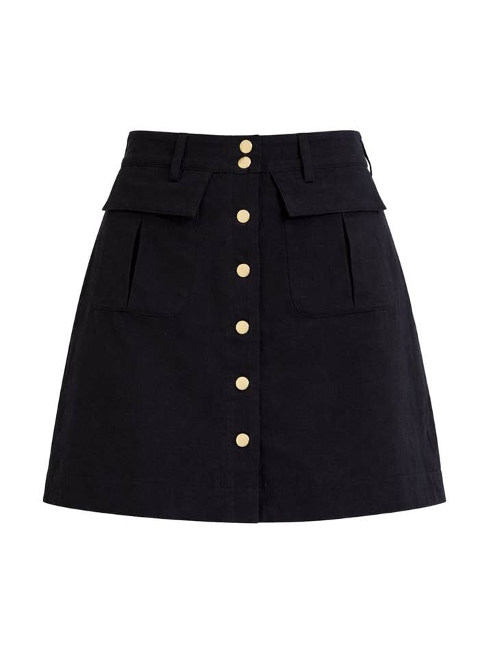 In Our Girly Era Woven Front Flap Pocket Mini Skirt.. for wholesale by RIVIR