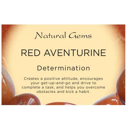 Red Aventurine Information Cards for wholesale by Crystal Magick Wholesale Ltd