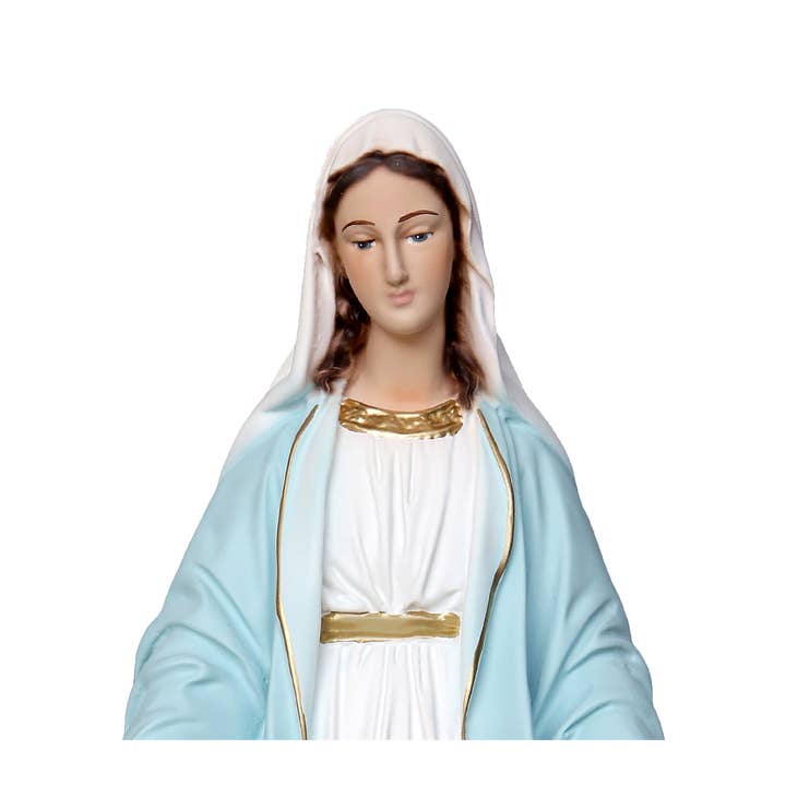 ArteSacraCaravaggio - Wholesale Decorative Figurine - Miraculous Madonna Statue 35 cm in resin made in Italy1